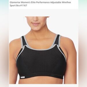 Glamorise Sport Elite Performance Sports Bra size 40F EUC